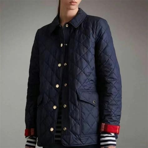 burberry westbridge quilted jacket|Quilted Nylon Jacket in Navy .